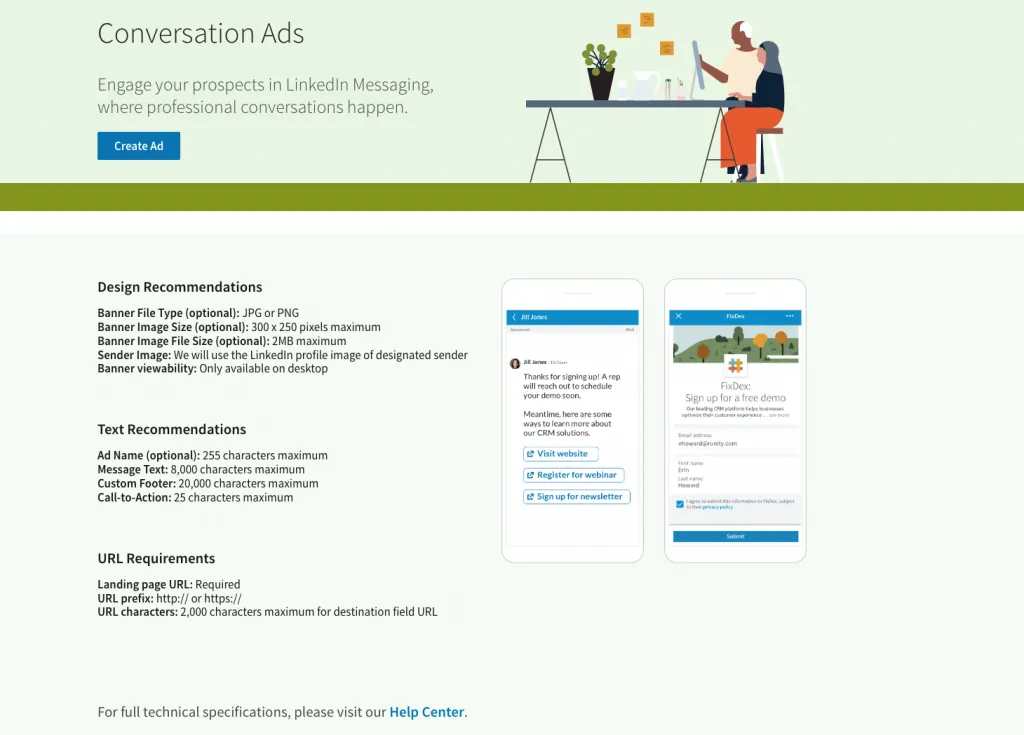 So werben Sie auf LinkedIn mit Conversation Ads