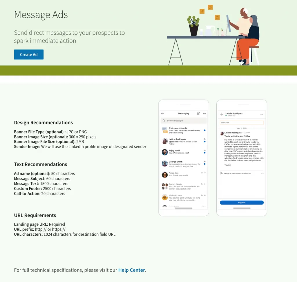 So werben Sie auf LinkedIn mit Message Ads