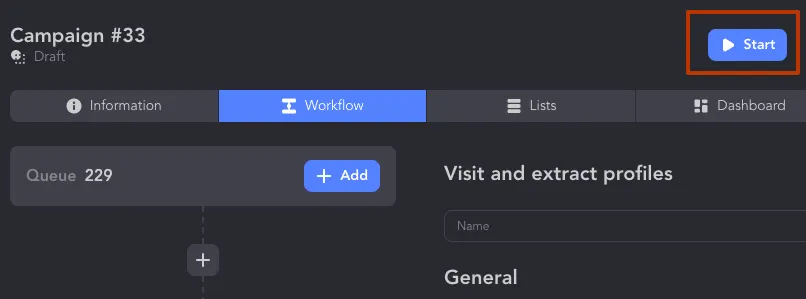 flujo de trabajo de automatización de la búsqueda avanzada de personas de LinkedIn