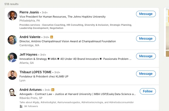 búsqueda Boolean en la búsqueda avanzada de personas de LinkedIn
