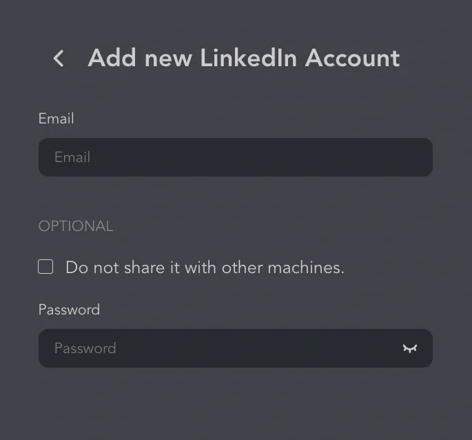 LinkedIn-Bot – mehrere Konten verbinden