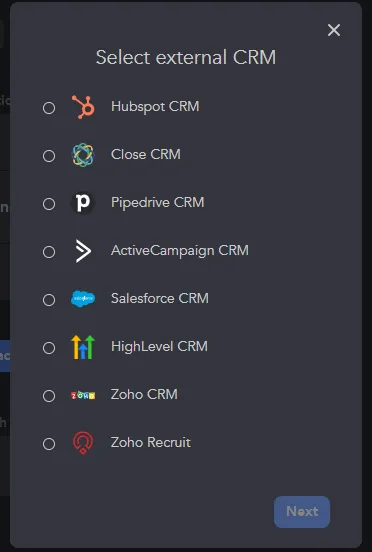LinkedIn-Bot-Software – direkte CRM-Datenübertragung