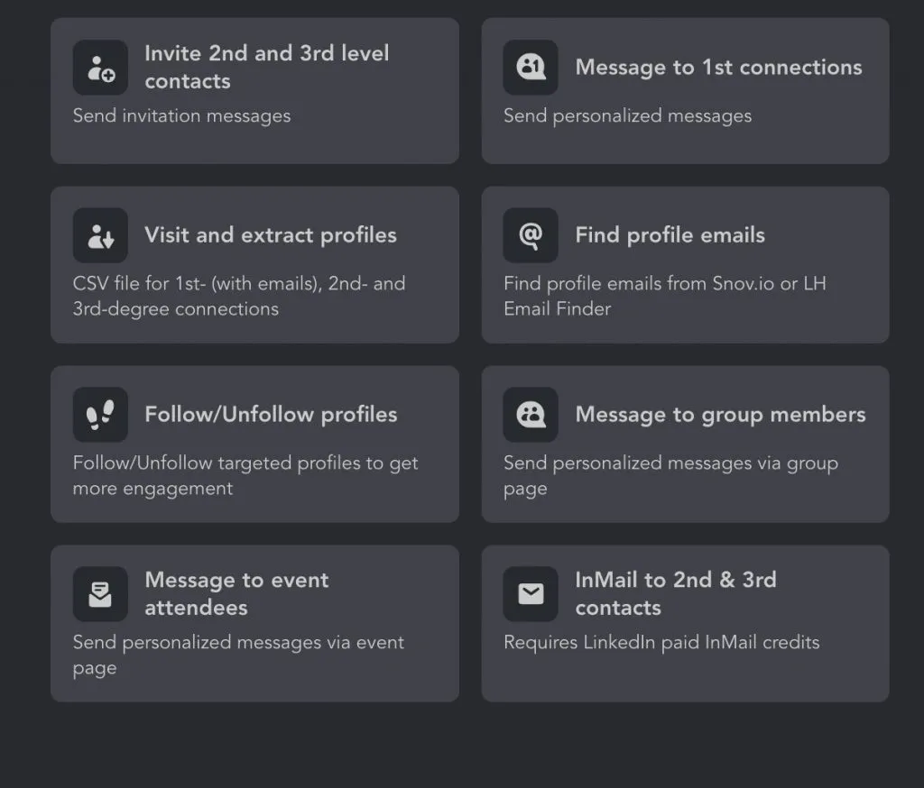 LinkedIn-Bot für den automatischen Nachrichtenversand – Beispiel für die Nachrichtenautomatisierung