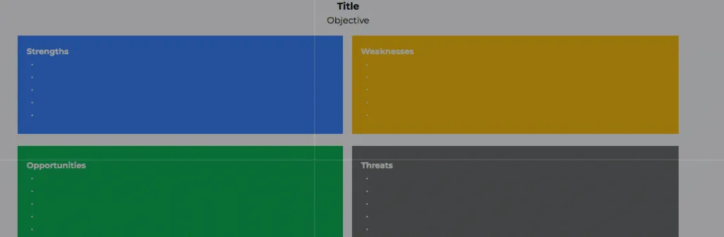 SWOT-Vorlage zur Wettbewerbsanalyse
