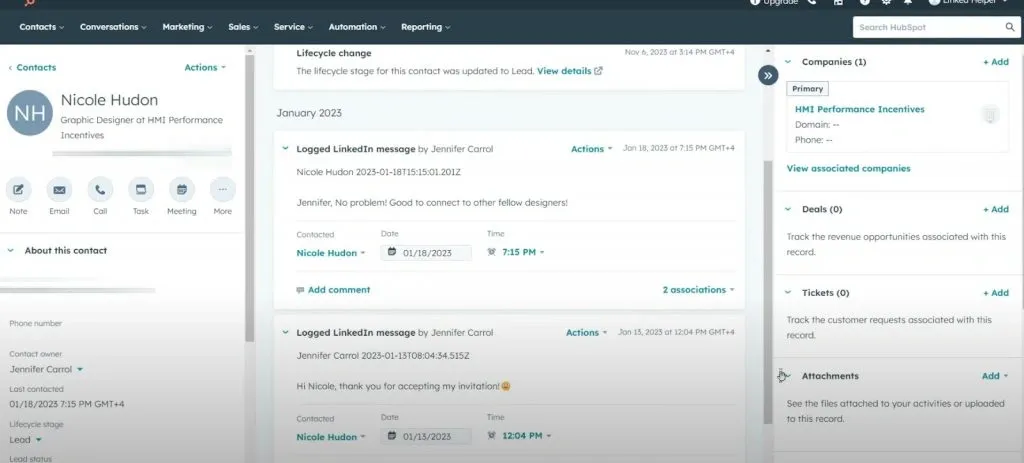 CRM-Systeme mit LinkedIn-Integration – Beispiel für die HubSpot-Integration