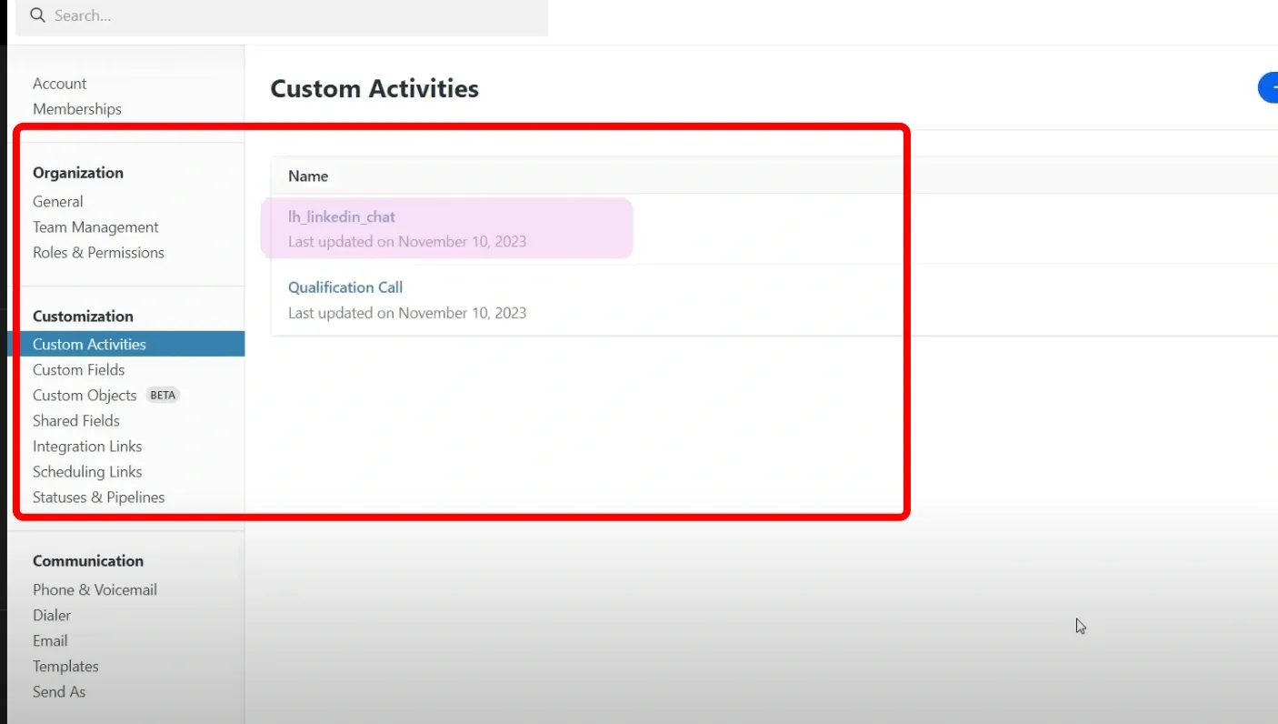 CRM-Systeme mit LinkedIn-Integration – Beispiel für die Übertragung benutzerdefinierter Aktivitäten in Close.io
