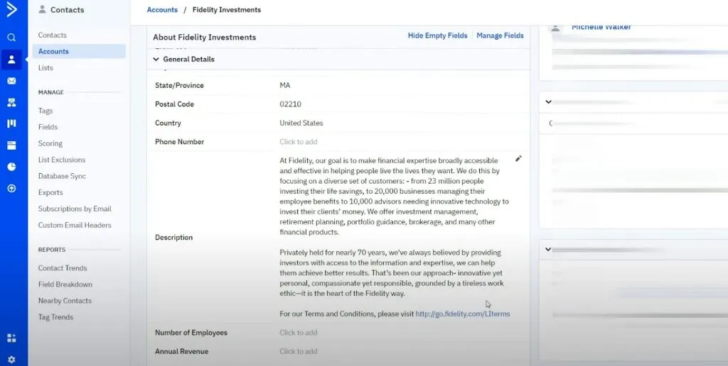 CRM-Systeme mit LinkedIn-Integration – Beispiel für ActiveCampaign