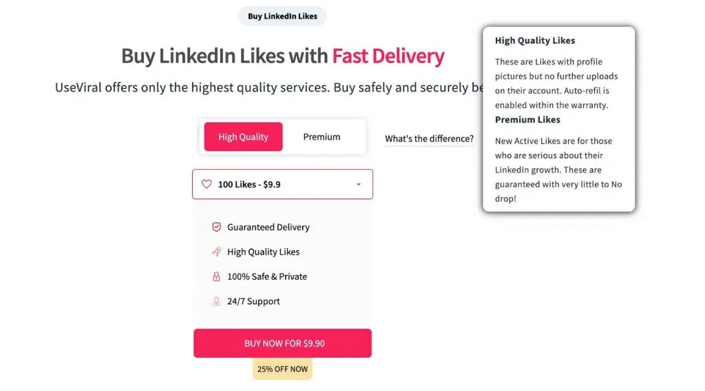 Qué son las interacciones en LinkedIn: compra de reacciones con «Me gusta» en LinkedIn.
