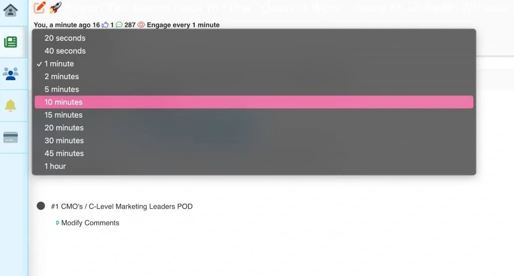 Captura de pantalla de la configuración de Lempod.