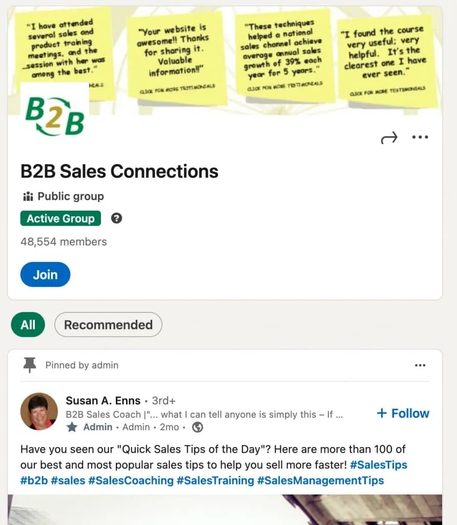 LinkedIn-Gruppen für die Ansprache von B2B-Unternehmen – B2B Sales Connections