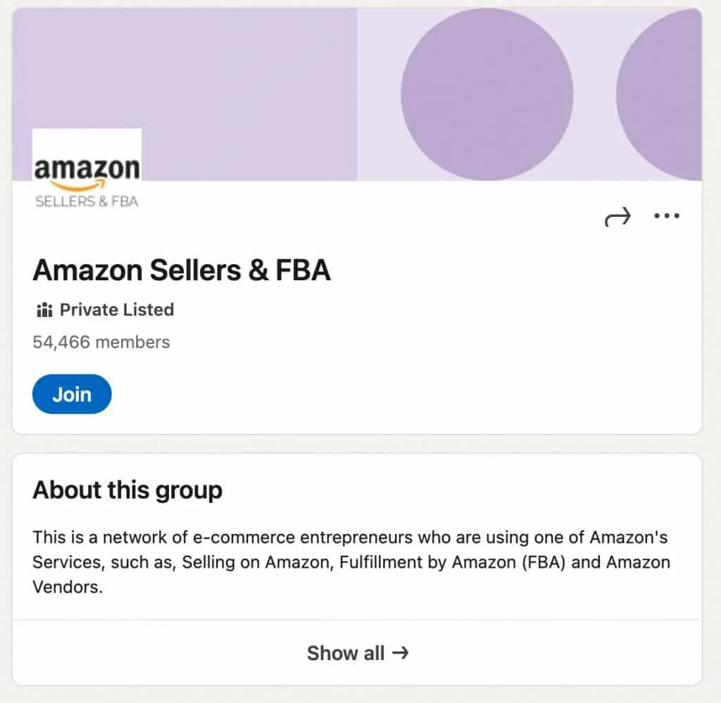 LinkedIn-Gruppen zum Beitreten – Amazon-Verkäufer