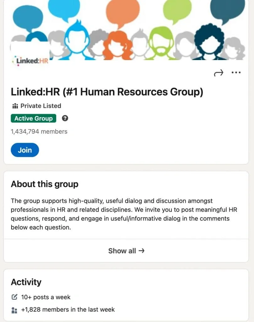 LinkedIn-Gruppen zum Beitreten – HR