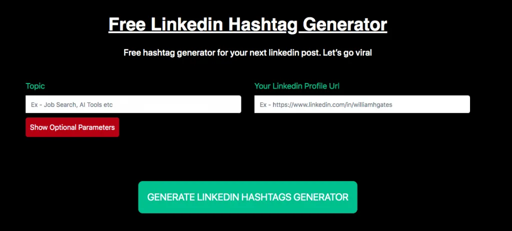 LinkedIn-Hashtag-Recherche mit OneUp