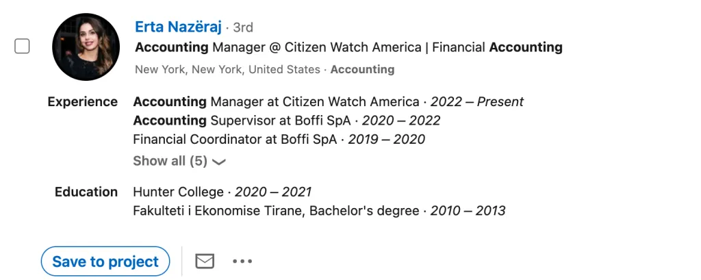 Bons titres LinkedIn pour un assistant comptable