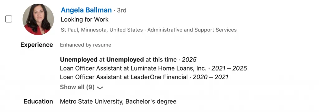 Exemples de titres LinkedIn pour les personnes sans emploi