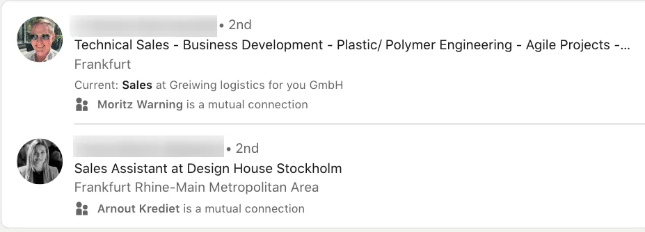 Beispiel für ein LinkedIn-Profilbild in Suchergebnissen.