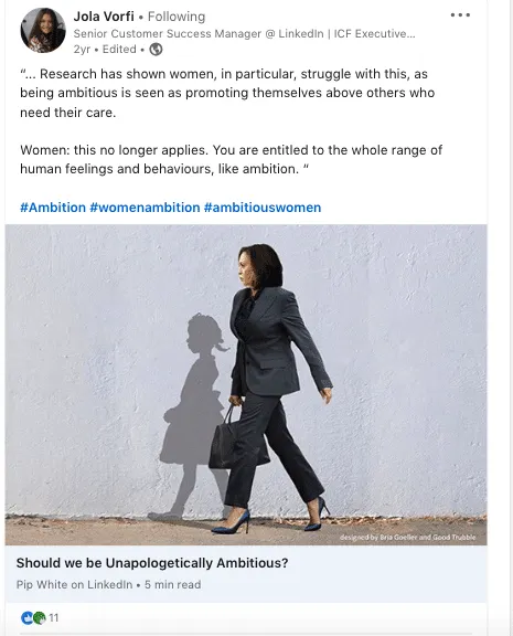 Beispiel für ein LinkedIn-Bild für einen Artikel in der richtigen Größe.