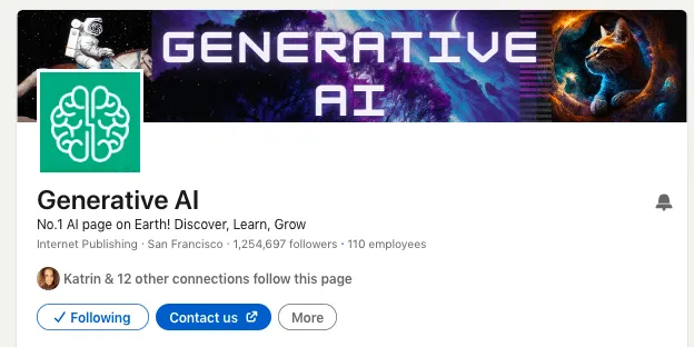 Beispiel für das Titelbild einer LinkedIn-Unternehmensseite.