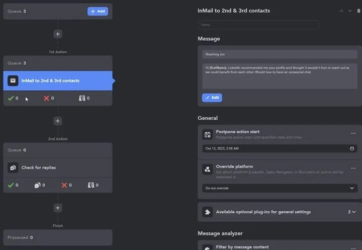 InMail to 2nd & 3rd contacts en Linked Helper.