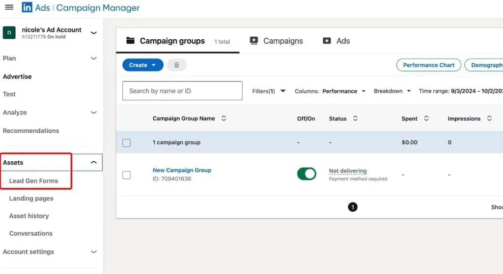 ¿Qué es un formulario de generación de leads de LinkedIn? Ejemplo de visualización.