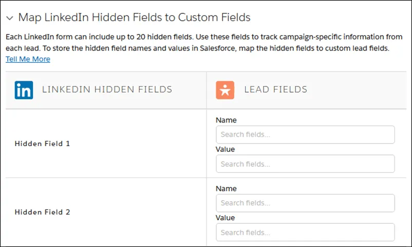 Integración de los formularios de generación de leads de LinkedIn con Salesforce
