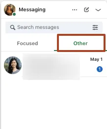 LinkedIn-Posteingang „Other“ mit Spam und standardisierten Massennachrichten