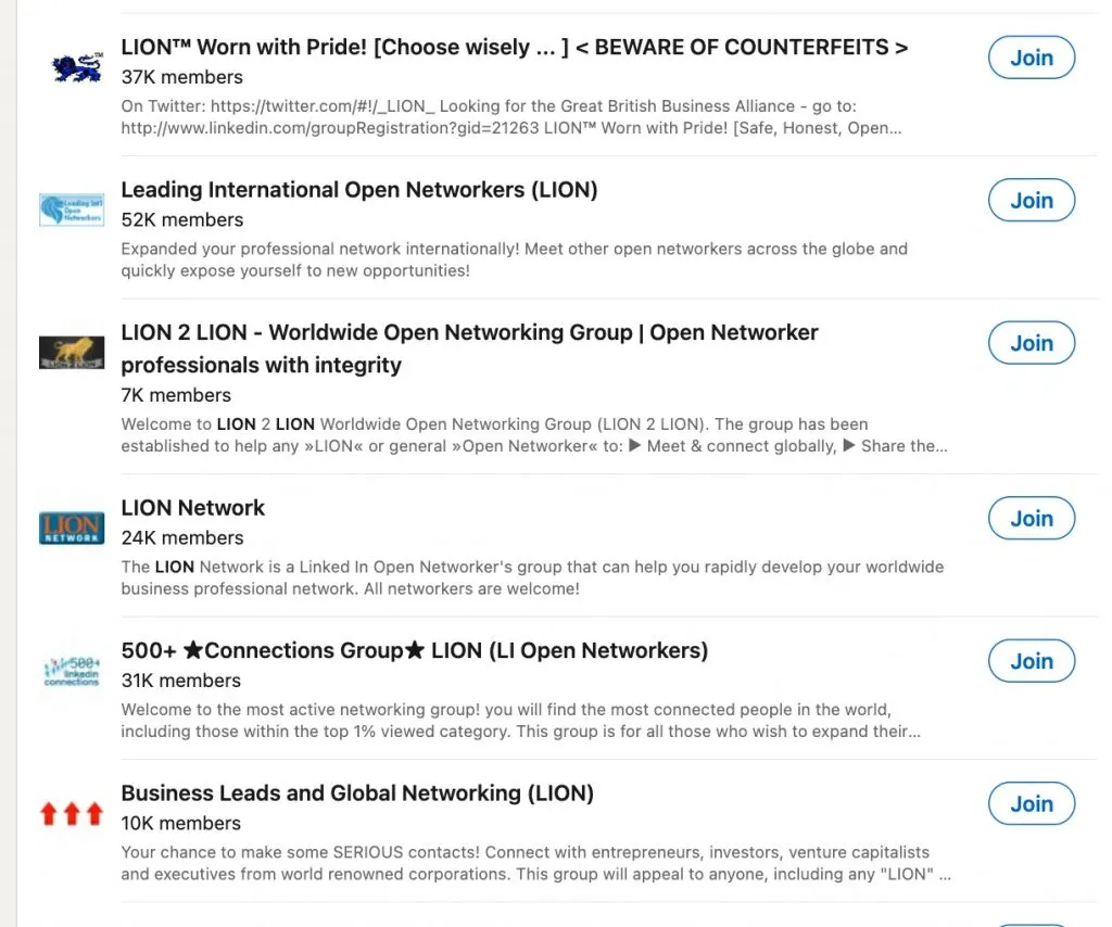 Cómo convertirse en LION mediante grupos de LinkedIn