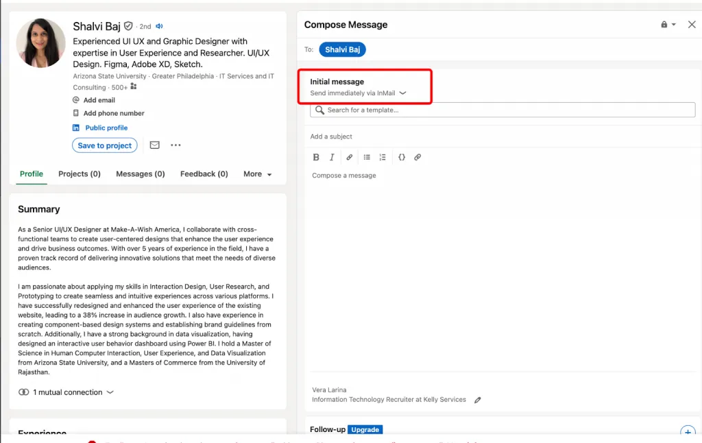 linkedin open profile vs inmails
