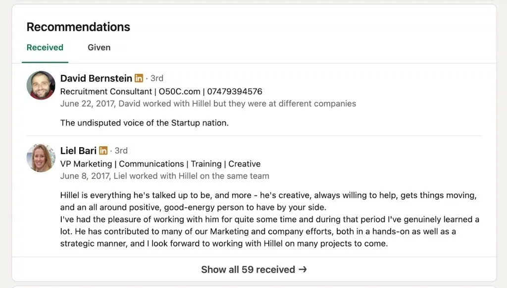 Utiliser LinkedIn pour développer sa marque personnelle – utilisation des recommandations dans un profil