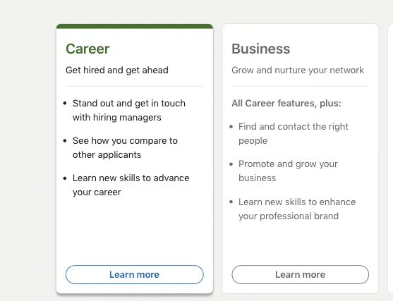 Combien coûte LinkedIn Premium ?