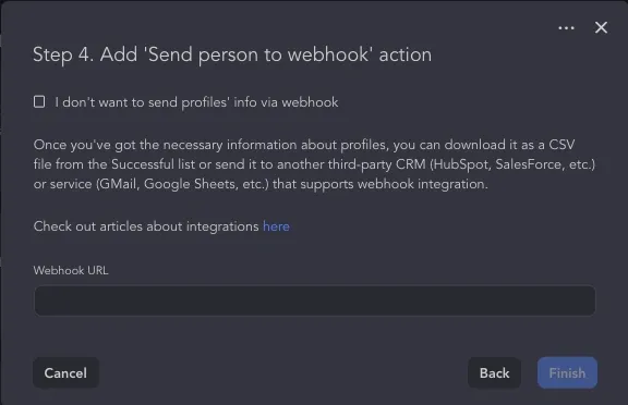 Eine Lead-Liste herunterladen und Leads aus LinkedIn Sales Navigator an einen Webhook exportieren
