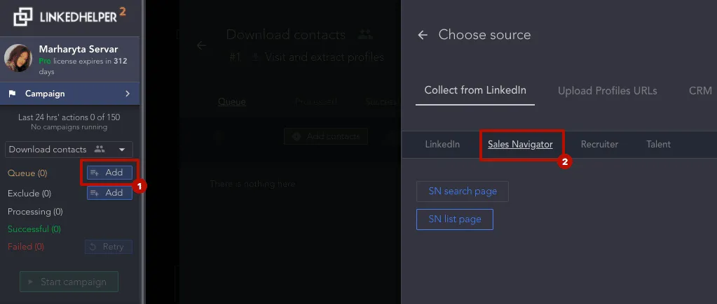 Tutorial zum Sales Navigator-Scraper
