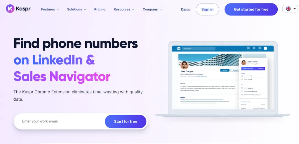 Extracteur de données LinkedIn Kaspr