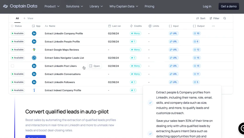 Captain Data propose l’extraction au prix record de 999 $