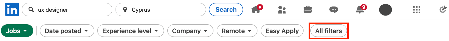 LinkedIn-search-filters