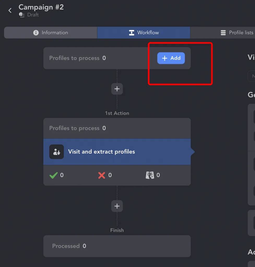 Beispiel für die Linked Helper-Aktion zum Einladen zu Veranstaltungen oder Gruppen