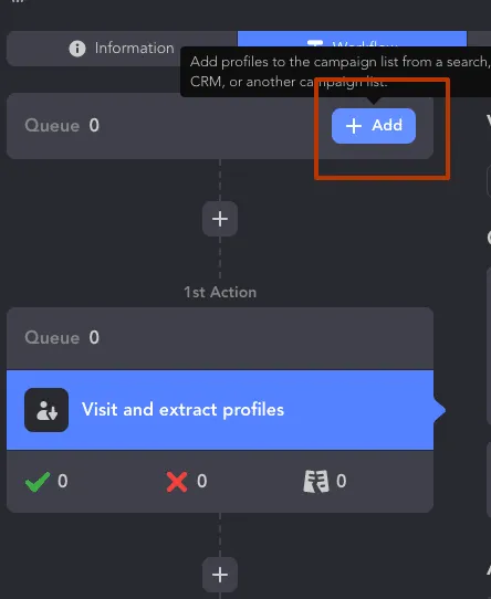 Ajout d’une action dans Linked Helper pour la vente B2B