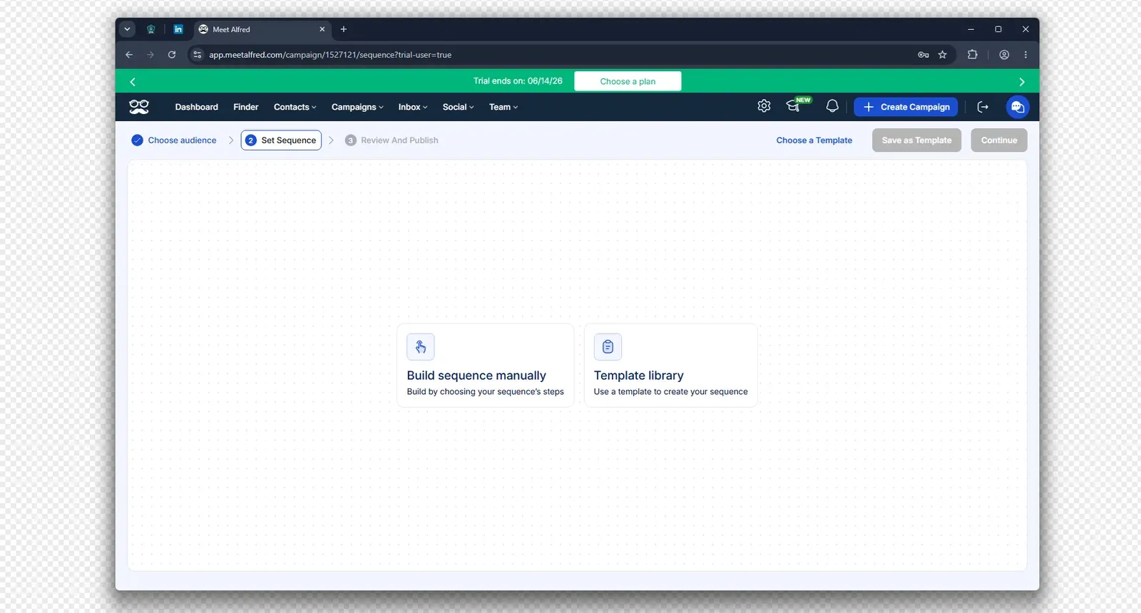 Meet Alfred sequence builder - July 2026