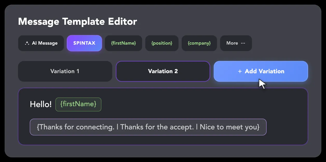 Spintax & Variations