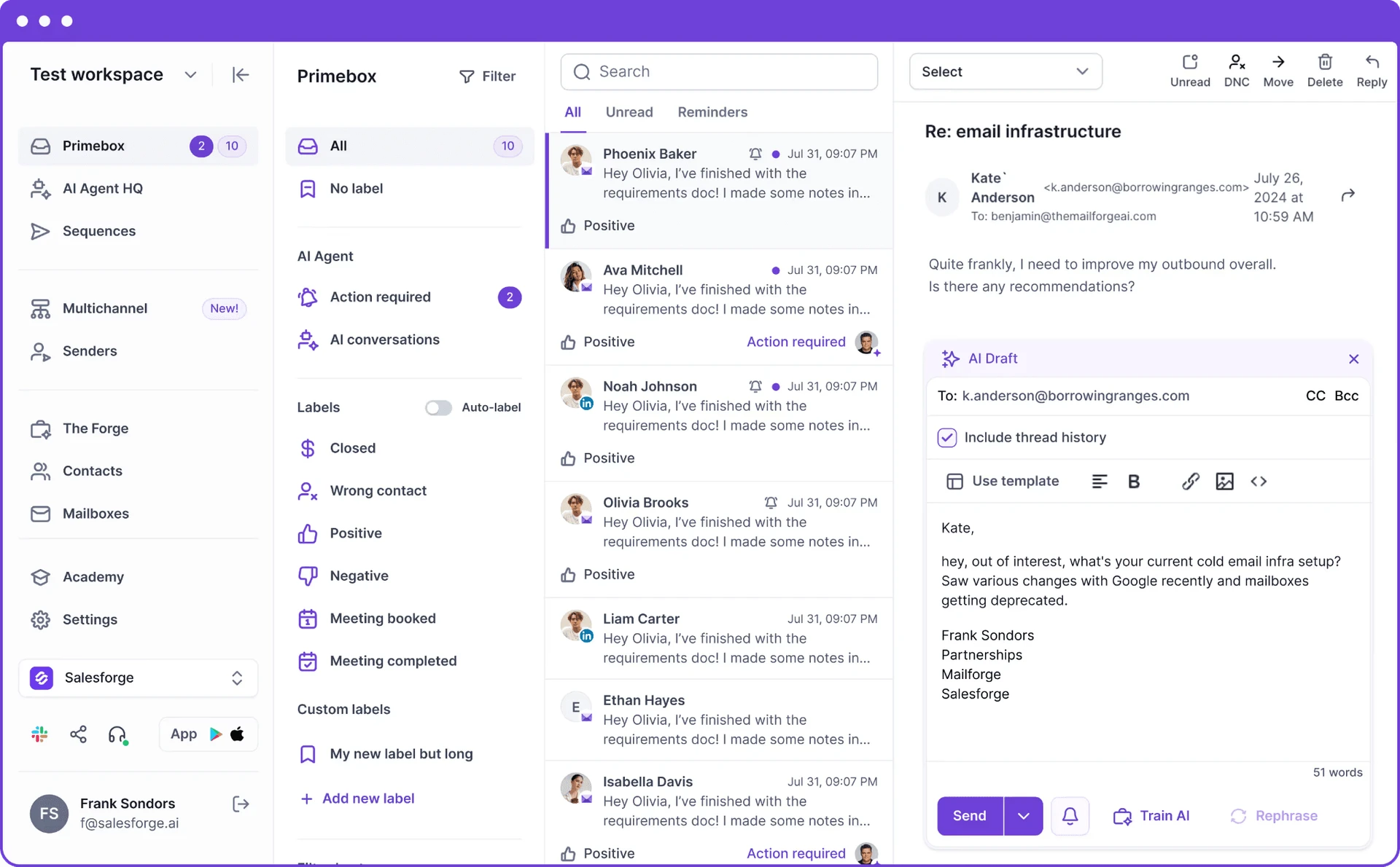 Primebox, analítica, CRM, API y transferencias mediante automatización