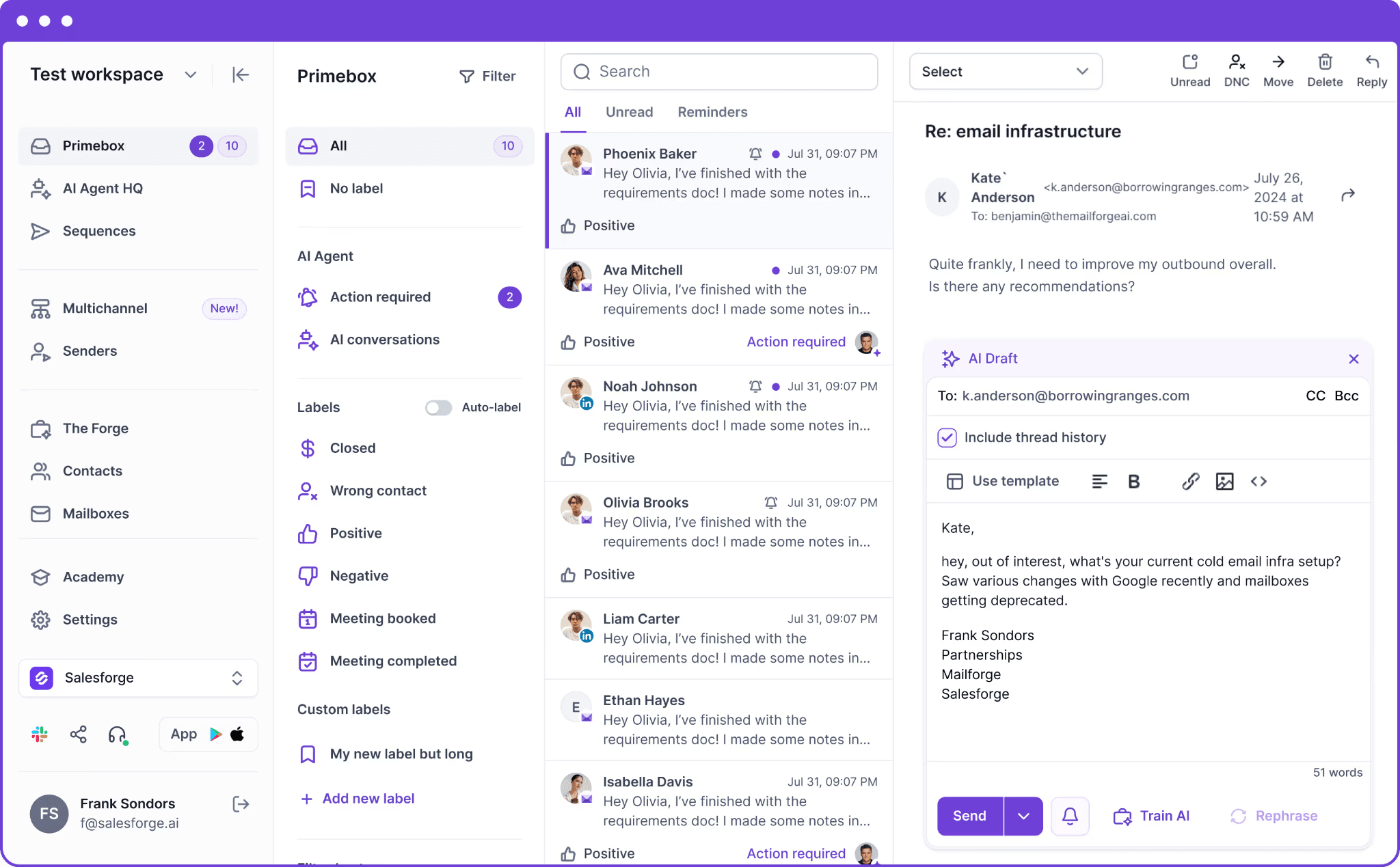 Primebox, Analytics, CRM, API, and Automation Handoffs