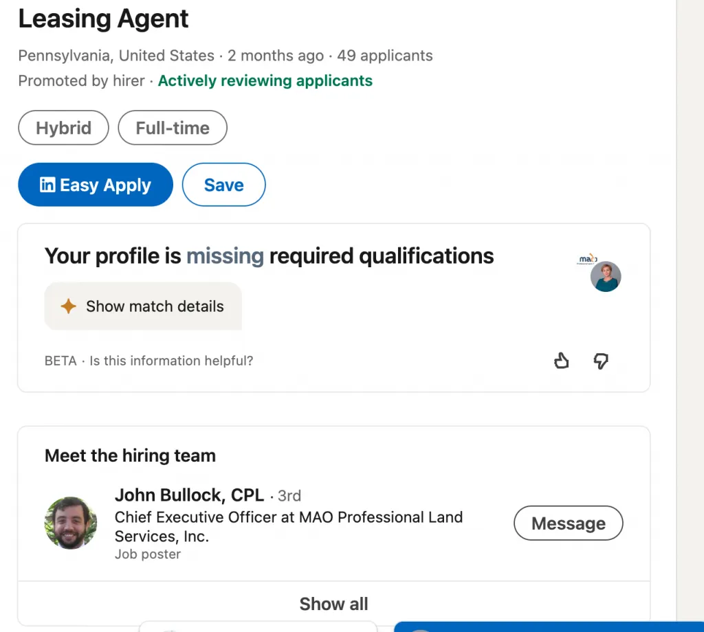 Beispiel für eine Bewerbung und die Kontaktaufnahme mit Recruitern auf LinkedIn