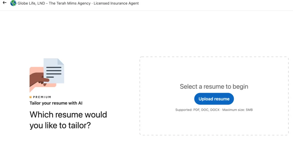 Lebenslauf an eine Follow-up-Nachricht an einen Recruiter auf LinkedIn anhängen
