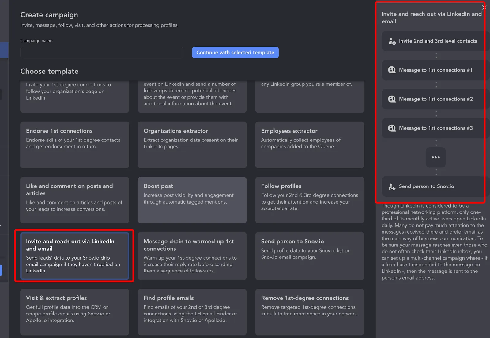 E-Mail-Kampagne als Alternative zu den Kosten von LinkedIn Recruiter Professional Services mit Kontaktanfrage und E-Mail-Ansprache