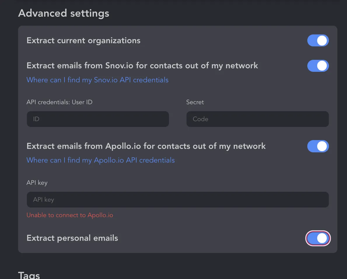 Preços do Sales Navigator e pesquisa de emails no perfil