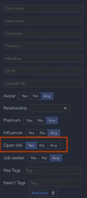 Open Link-Filter