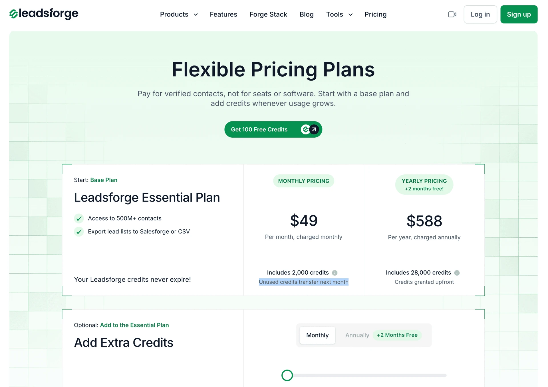 Precios de Salesforge