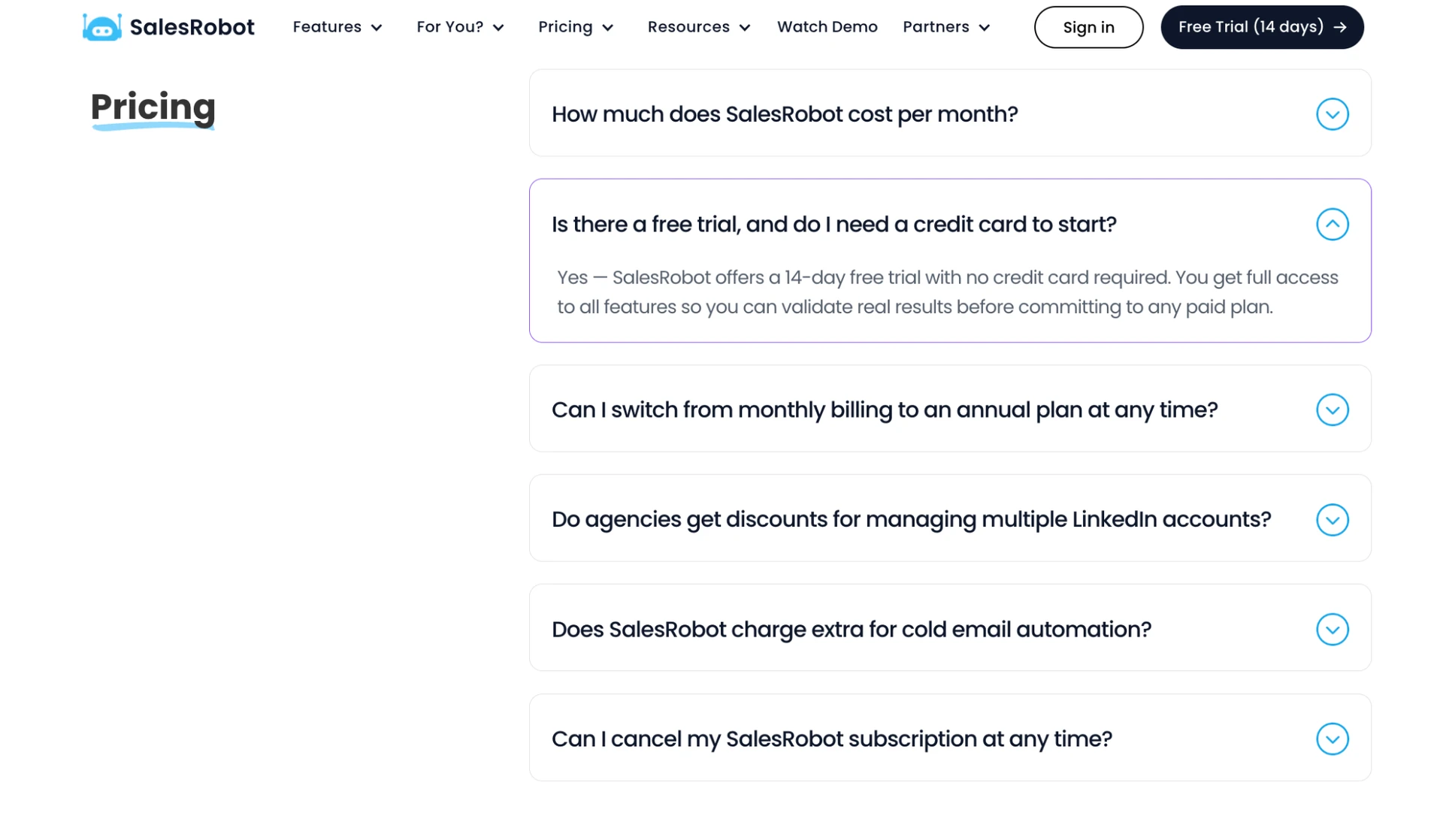 SalesRobot Pricing: Plans, Gates, and Separate Email Costs