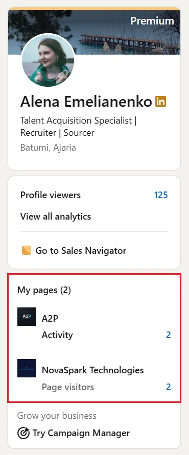 Switching to LinkedIn Company Page