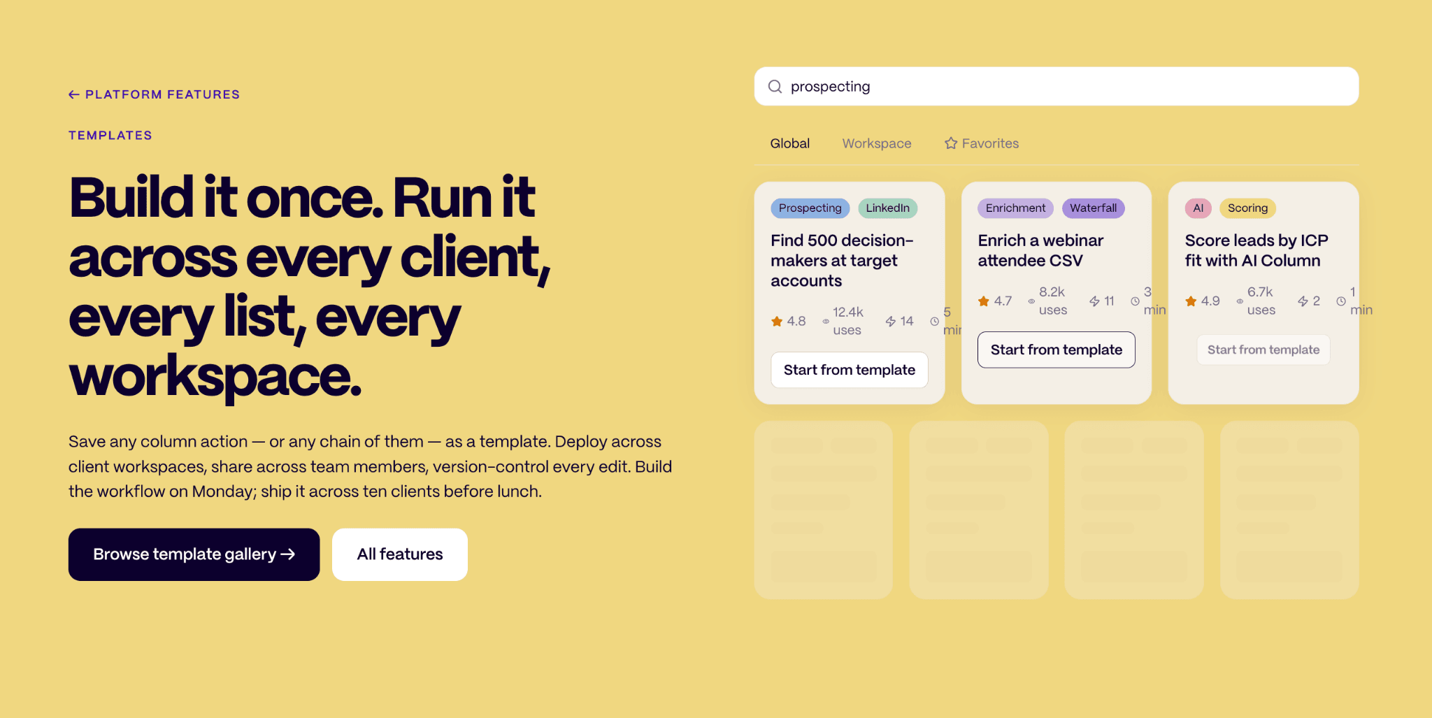 Tables, Templates, Schedulers, and Reusable Workflow State